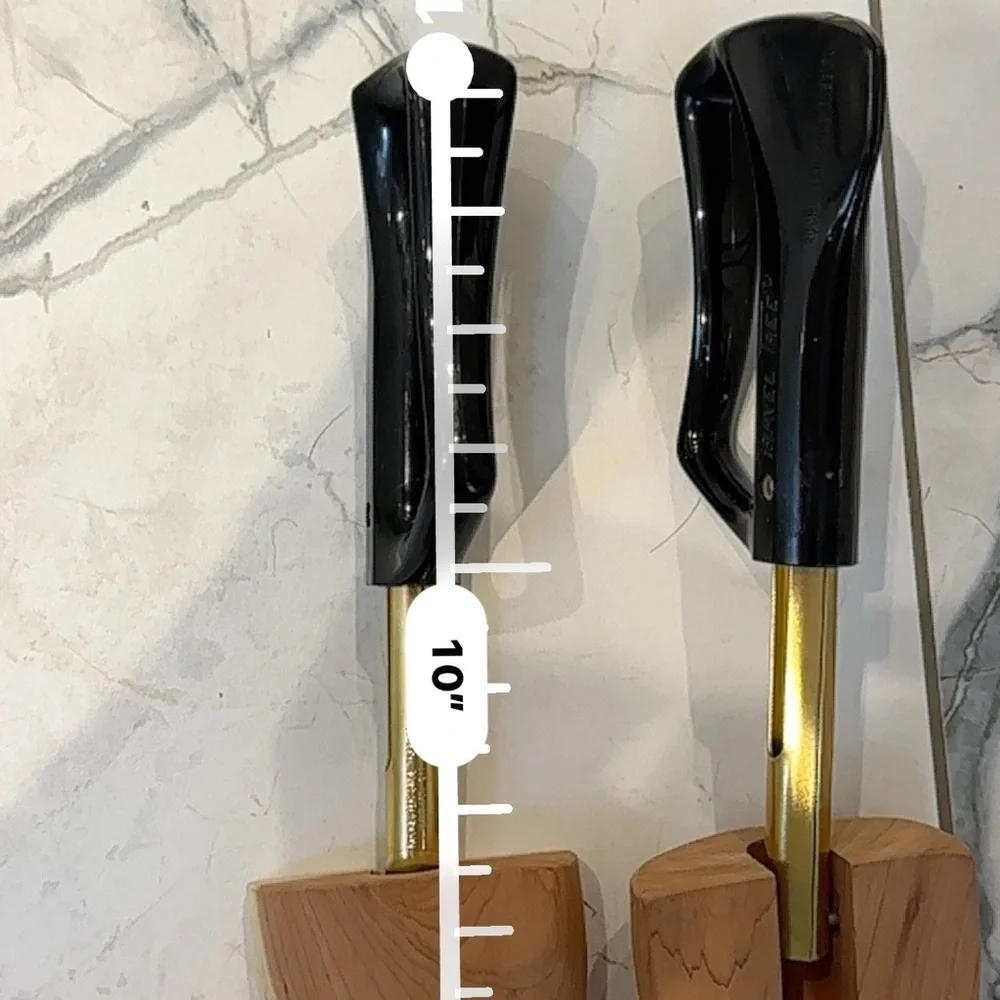 Rochester Shoe Tree Co Travel Shoe Trees Pair Vintage Made USA Wooden Inserts